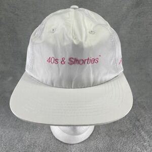 40s & Shorties Hat Mens OS White Bad Decisions Good Times Strapback Golf Cap